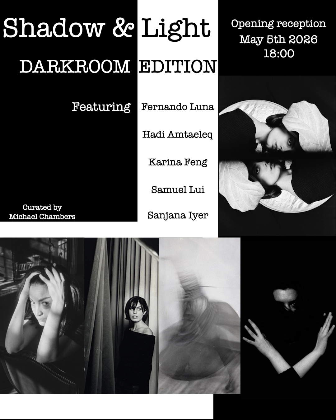 Shadow and Light photography exhibition poster 1 by Fernando Luna